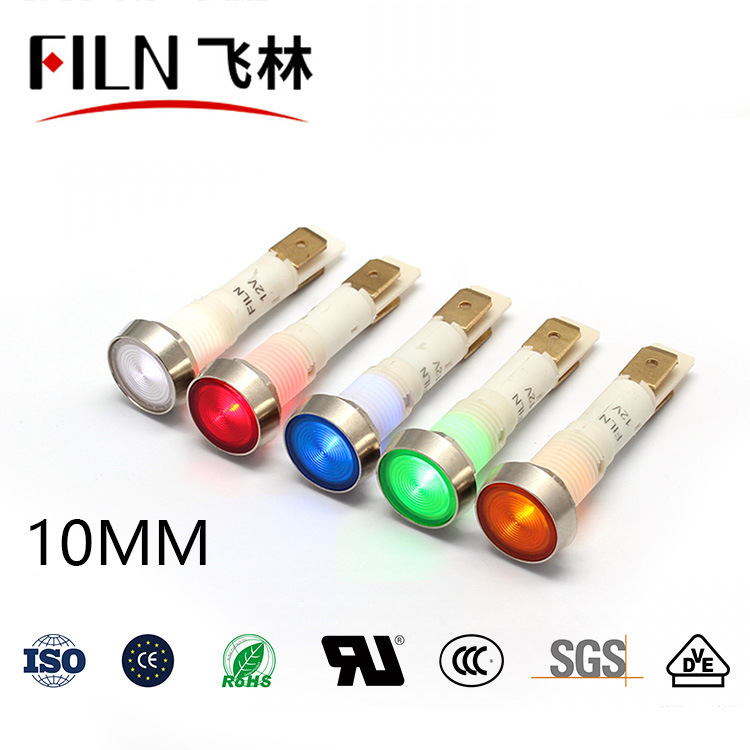 10mm Plastic Pin Indicator Light 12V220V Small Signal Light Led Manufacturer Bestseller (Fl1P-10Nj-4)