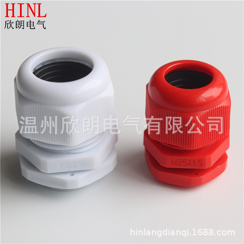 M12M16M18M20M22M250 * 1.5 waterproof joint nylon cable joint plastic joint factory wholesale