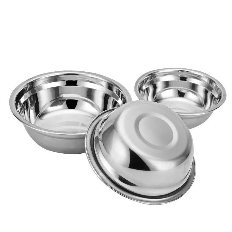 304 stainless steel soup basin with magnetic non-magnetic basin thickened steel basin soup bowl 5 yuan store supply basin vegetable basin washbasin