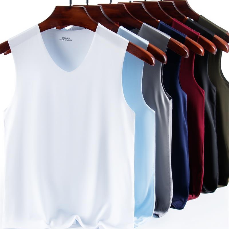 A generation of seamless vest men's summer sportswear Ice Silk sweatshirt sleeveless Southeast Asian clothes youth waistcoat
