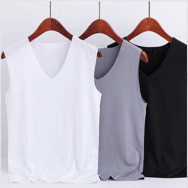 A generation of seamless vest men's summer sportswear Ice Silk sweatshirt sleeveless Southeast Asian clothes youth waistcoat