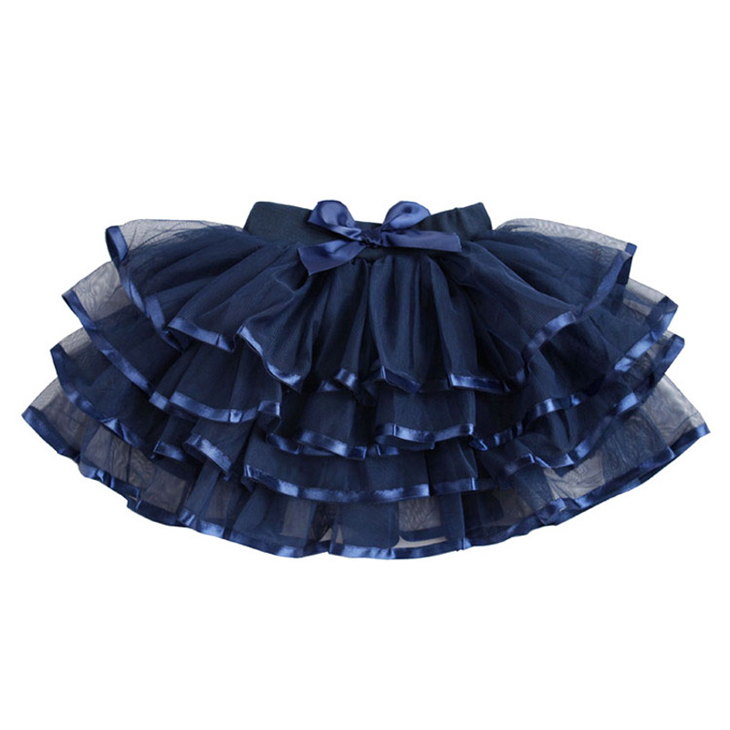 One-piece girls' gauze skirt spring, summer, autumn and winter all-matching girls' princess dress Korean style gauze skirt cake skirt