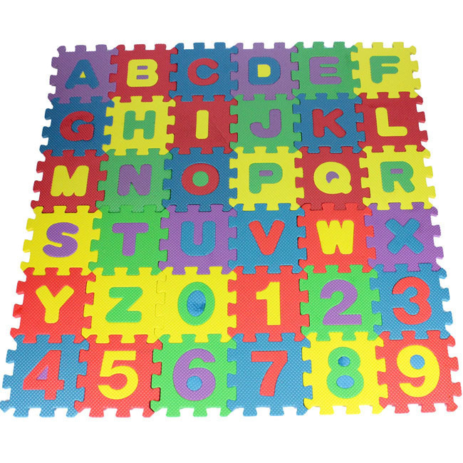 Cross-border Digital Floor Mat Letter Foam Puzzle Baby Crawling Mat Foam Anti-slip Mat Children's Educational Mat Toy