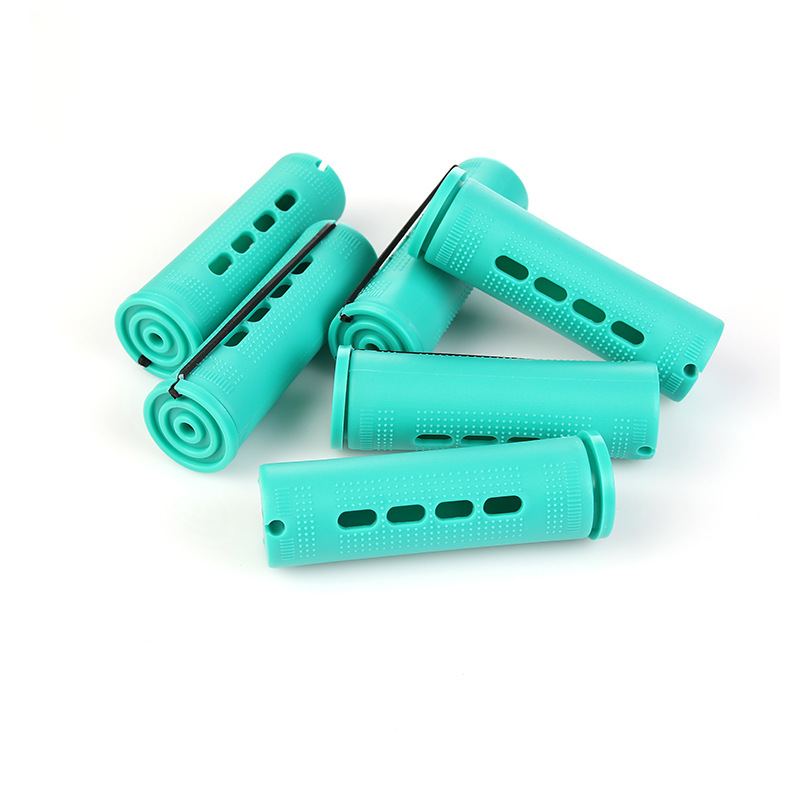 Cross-border multi-size hair curler with cover American cold iron rod curler perm tool plastic hair curler wholesale