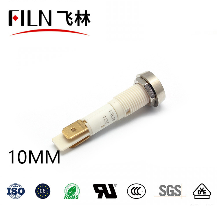 10mm Plastic Pin Indicator Light 12V220V Small Signal Light Led Manufacturer Bestseller (Fl1P-10Nj-4)