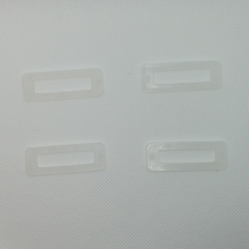 Plastic buckle helmet chin belt fixed 45mm rectangular PE plastic buckle can do color