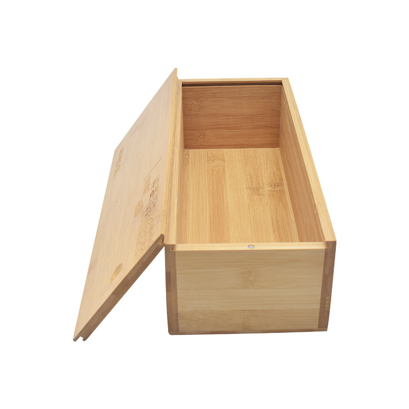 Customized Bamboo Box with Pull-Out Lid, Recommended Bamboo Gift Box, Customized New Dendrobium Officinale Bamboo Packaging Box