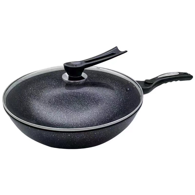Korean Maifan Stone Non-stick Pan Wok Household Wok Non-stick Maifan Stone Pan Korean Style Non-stick Pan Gift Wok