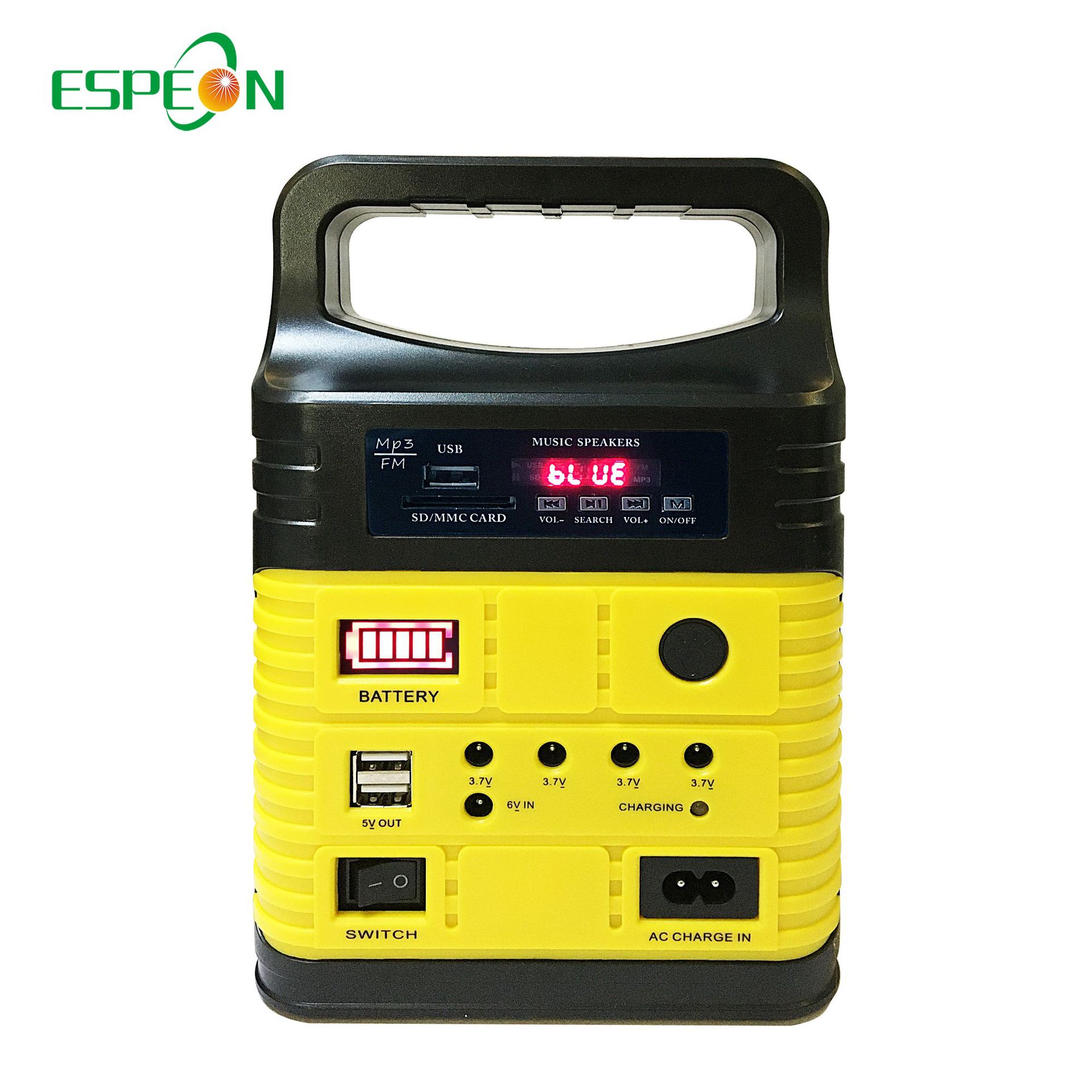 Portable Solar Generator Solar Lighting System Solar Radio Outdoor Powered Energy Storage