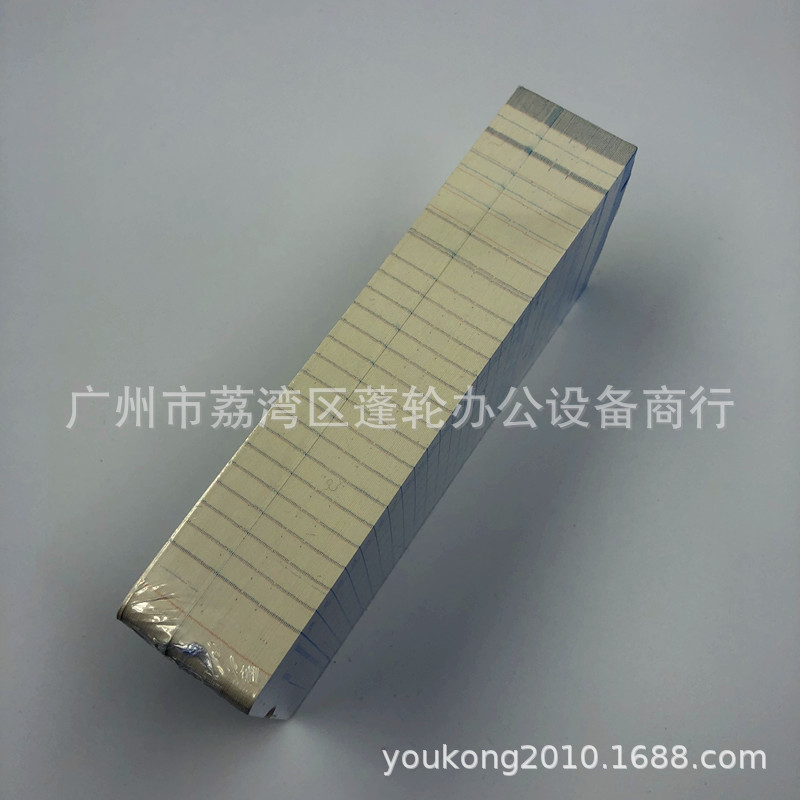 English Card Attendance Punch-In Paper Universal Card Clock Punch-In Machine Cardboard Export Time Card Paper Attendance Card