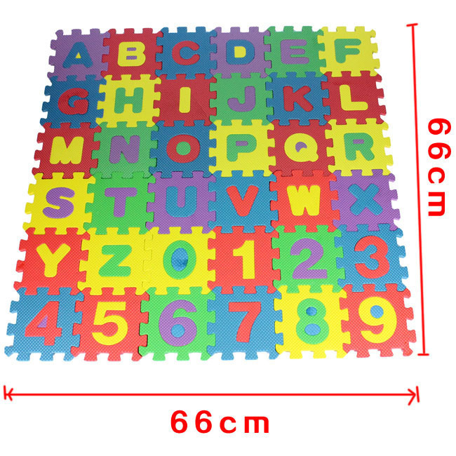 Cross-border Digital Floor Mat Letter Foam Puzzle Baby Crawling Mat Foam Anti-slip Mat Children's Educational Mat Toy