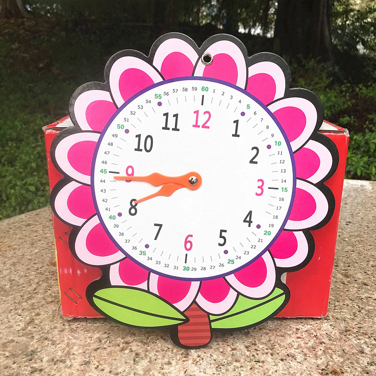 Образовательные пособия для детей, часы с животными, четырехцветная модель для управления временем