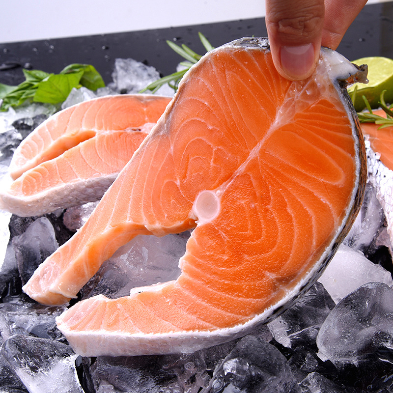 Salmon Fillet 200G/Box, Middle Section, Japanese Sashimi, Atlantic Salmon, Grilled Seafood, Chilean Deep-Sea Wild