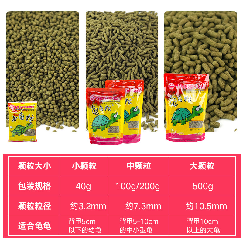 Inch Gold Turtle grain Inch Gold Turtle Feed Grass turtle pet turtle Brazilian turtle general grain turtle grain turtle seedlings