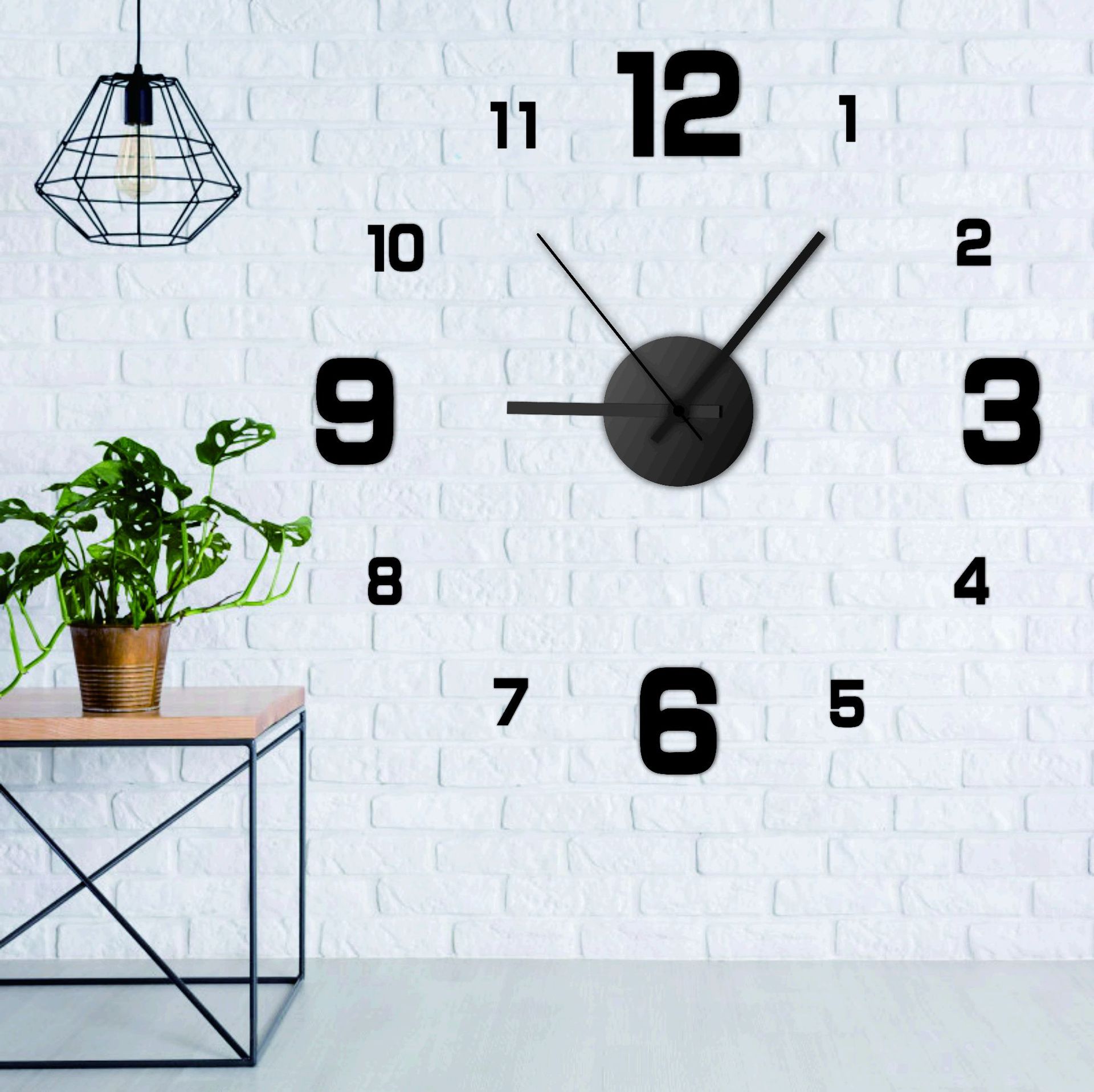 Modern Creative Personalized Model Room Living Room Simple Nordic Beauty Large Pointer Quartz Clock Wall Clock Factory Home Wholesale