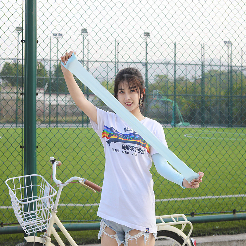 Ice sleeve cross-border sunscreen sleeves UV-resistant ice silk sleeves for men and women outdoor gloves arm manufacturers wholesale customization