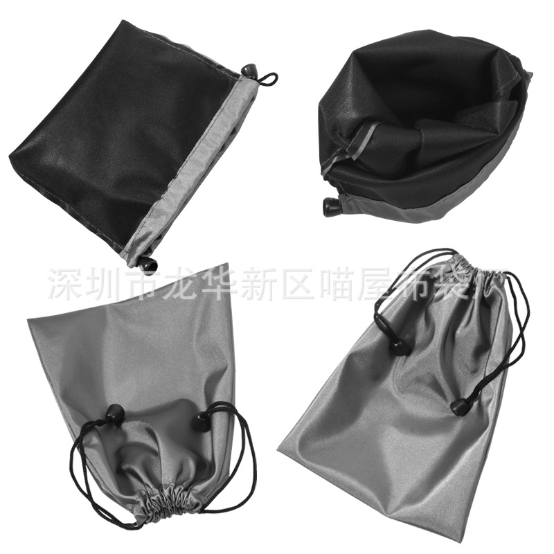 Mobile power waterproof cloth bag mobile phone charging treasure storage bag selfie stick beam gray waterproof flannel bag