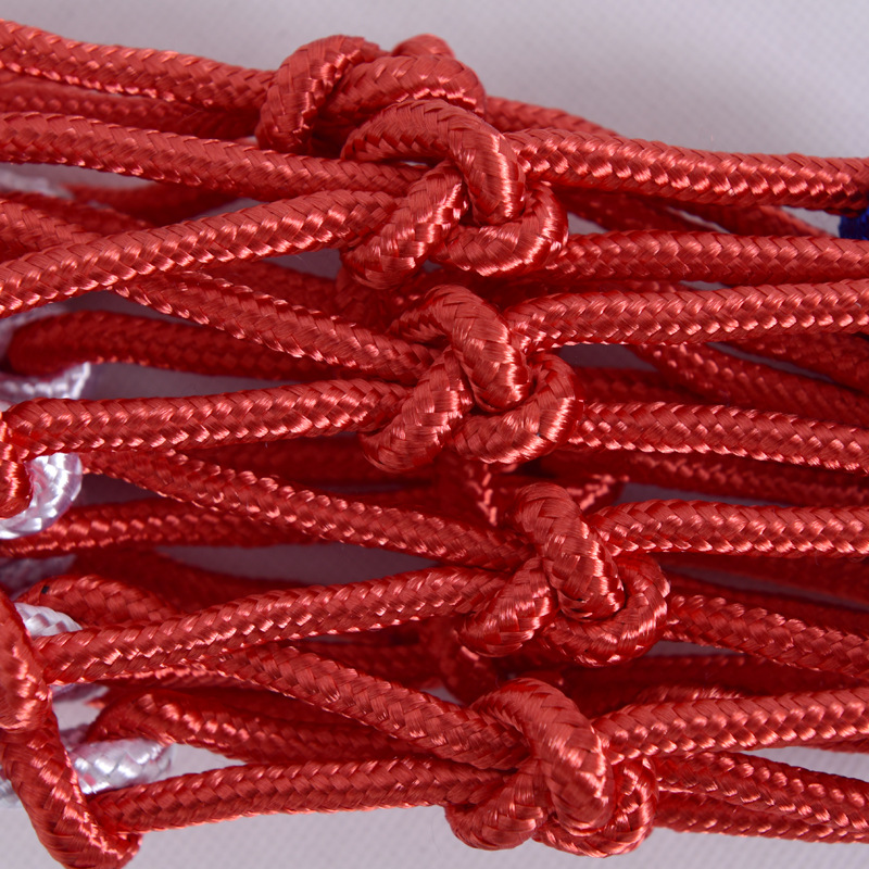 6mm Polyester Bold Basketball Net Three-color Durable Standard Basketball Net Three-color Basketball Rack Net Game Net