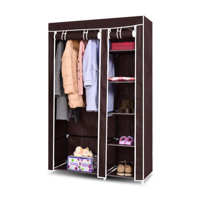 Simple cloth wardrobe non-woven dust-proof wardrobe foldable multifunctional wardrobe wardrobe wardrobe factory