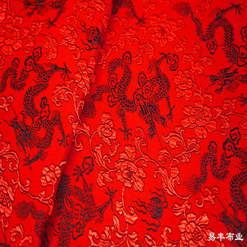 150 Xiaolong Imitation Silk Brocade Silk Fabric Cushion Cloth Antique Tang Suit Hanfu Cheongsam Shroud Cloth