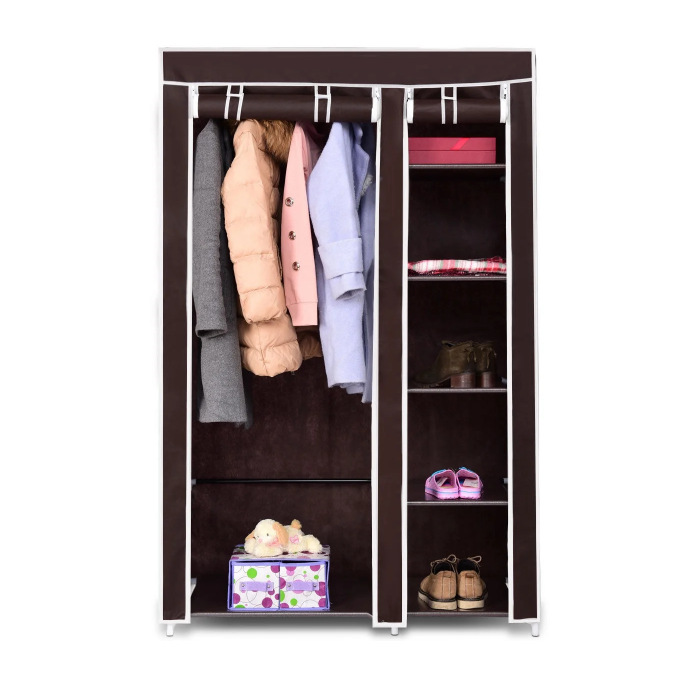 Simple cloth wardrobe non-woven dust-proof wardrobe foldable multifunctional wardrobe wardrobe wardrobe factory
