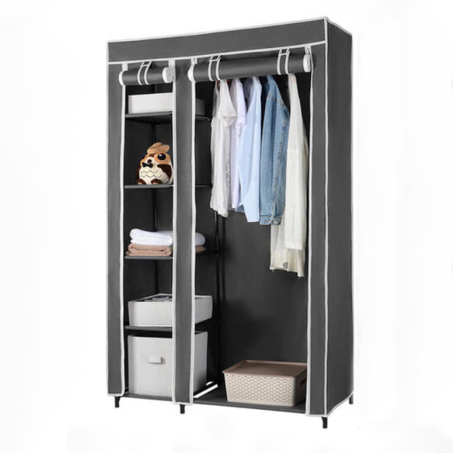 Простой тканевый шкаф Невязаный пылезащитный шкаф Складной многофункциональный шкаф Фабрика шкафов