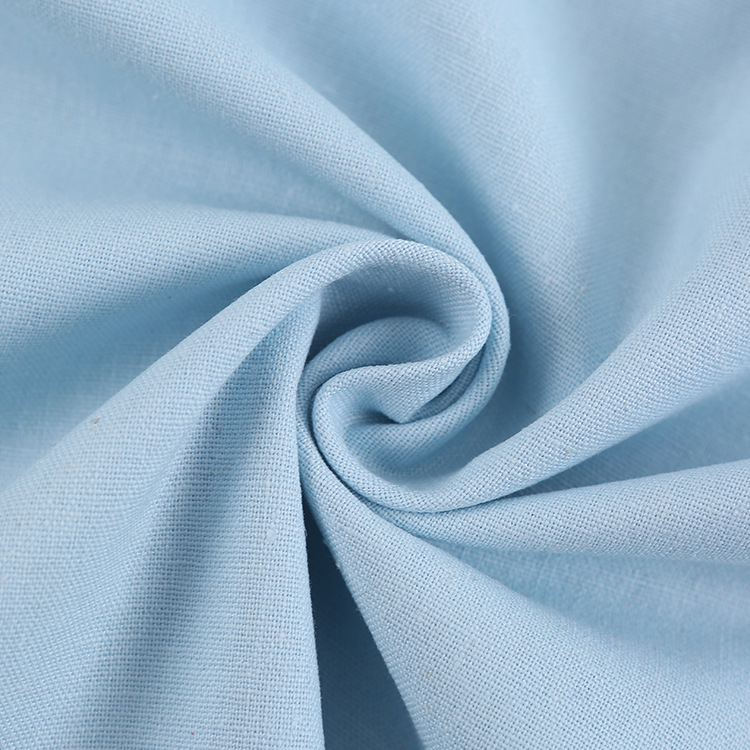 Factory Direct Sales in stock 10 linen polyester cotton blended clothing fabric long car dyed National style home textile decorative fabric