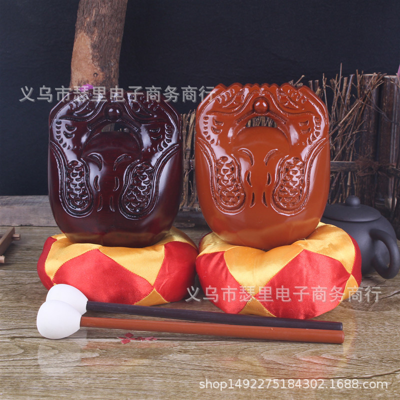 Factory direct supply camphor wood fish solid wood carving wood fish all kinds of Buddhist scriptures worship Buddha tools wholesale with cushions wooden sticks