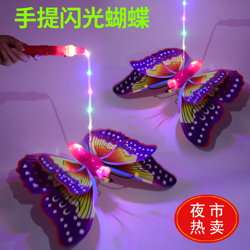 Cross-border exclusive factory direct sales series of rope animal night market stalls selling luminous toys rope electric play