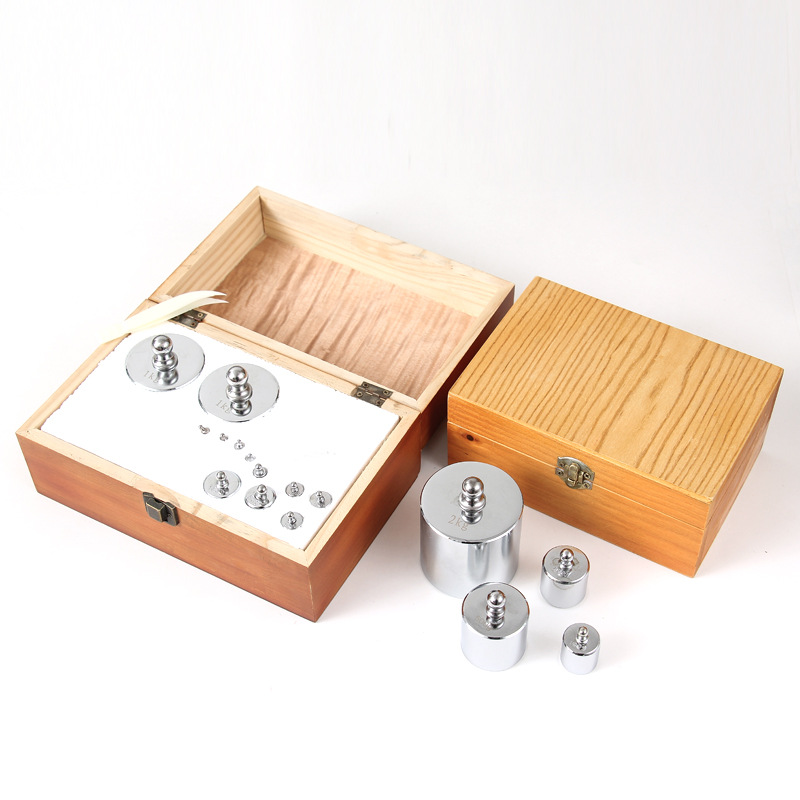 Spot steel chrome plated M2 grade split correction weight 100g set 200g 500g1kg2kg set box wholesale