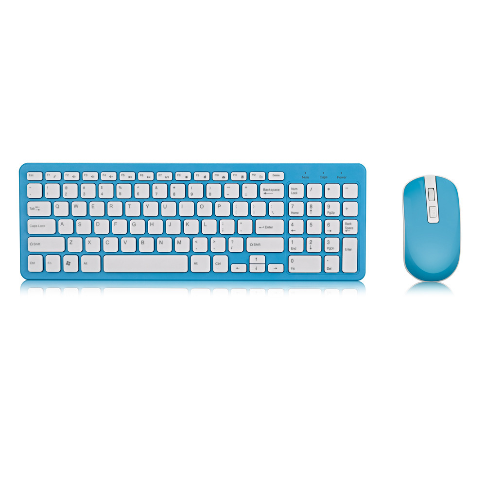 Wireless Keyboard and Mouse Set 2.4g Keyboard and Mouse Set Laptop External Chocolate Wireless Silent Keyboard