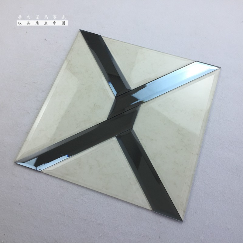 Split mirror glass mosaic grinding mirror 300*300 background wall tiles factory direct mirror mosaic geometric tiles