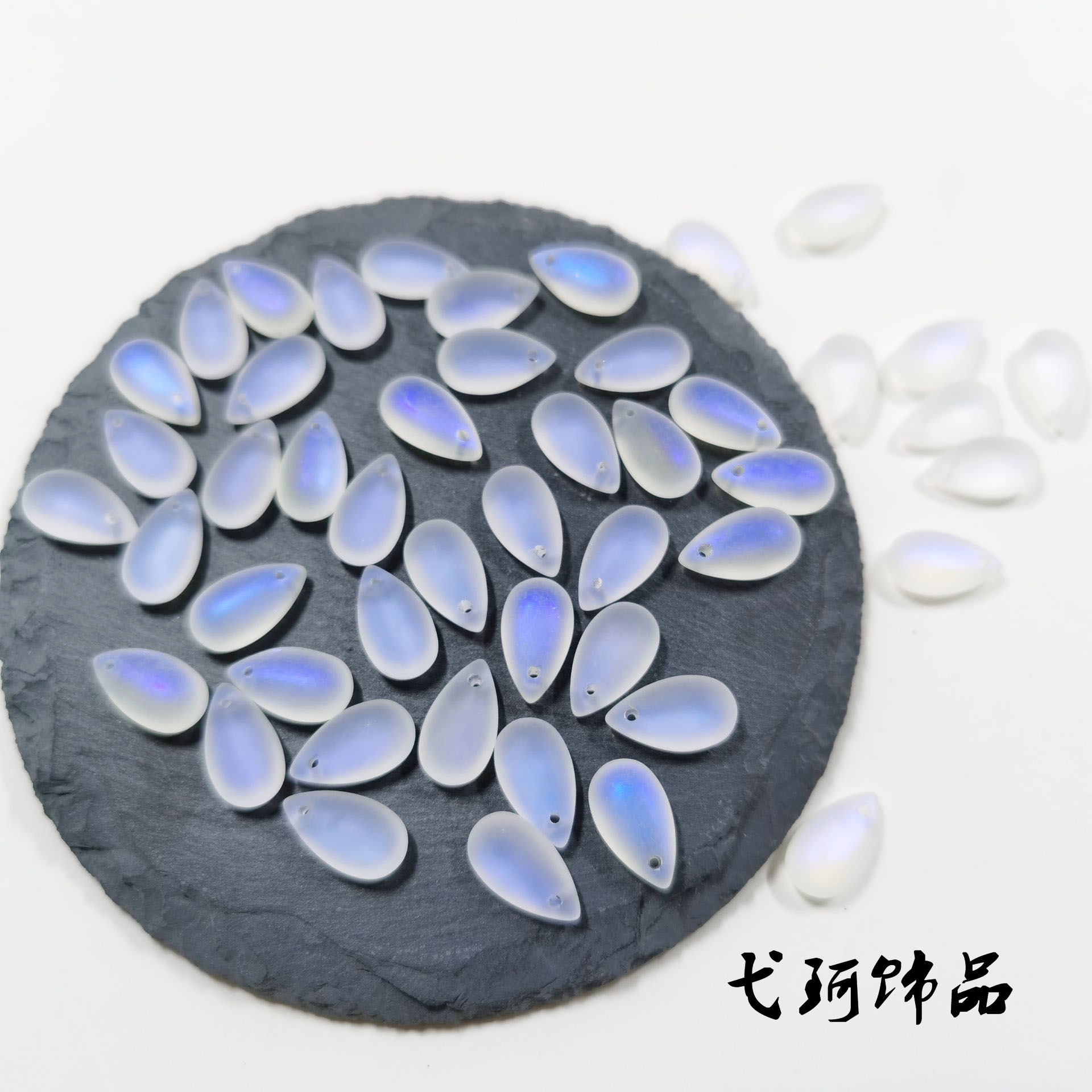 B4 beads glass petals water drops 8*14mm handmade diy antique hairpin accessories earrings pendant material