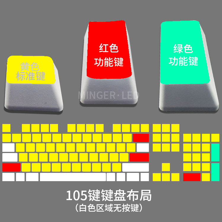 Mechanical small keyboard key cap ABS laser engraved black and white key cap single key cap custom manufacturers direct supply spot