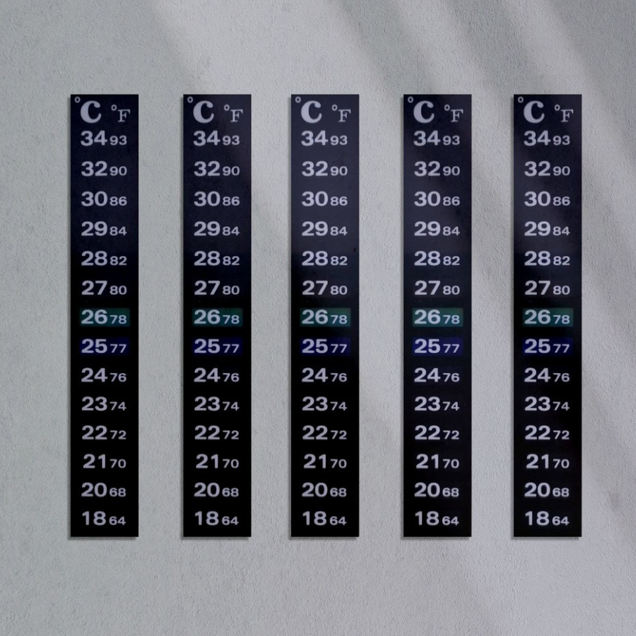 18-34 degree digital liquid crystal color change fish tank temperature sticker aquarium sourdough fermentation tank color change thermometer sticker