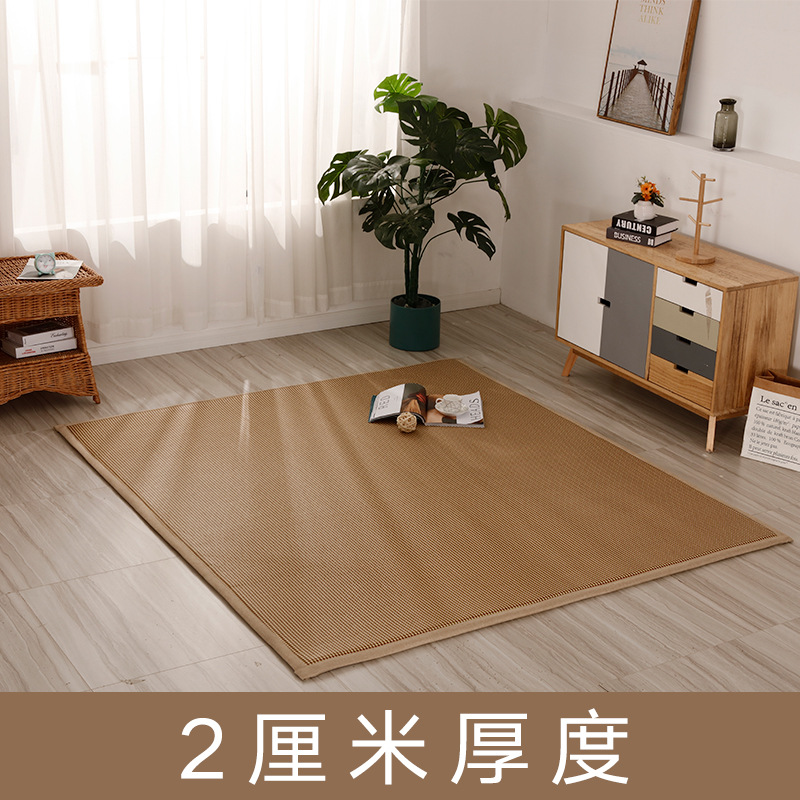 Thickened Japanese Style Rattan Mat Carpet Nap Climbing Mat Breathable Cool Rattan Mat Bedroom Living Room Mat Mat