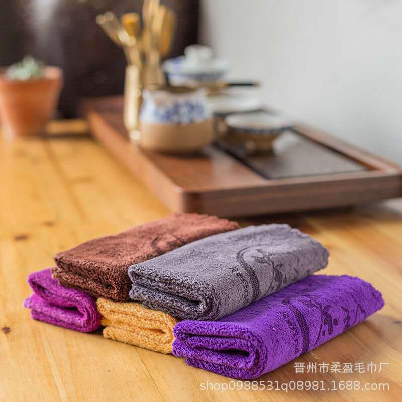Tea Towel, Absorbent and Thickened, Tea Table Cleaning Cloth, Customizable Logo, Teapot Care Towel, Comes with Individual Packaging, Absorbent and Quick-Drying Tea Set