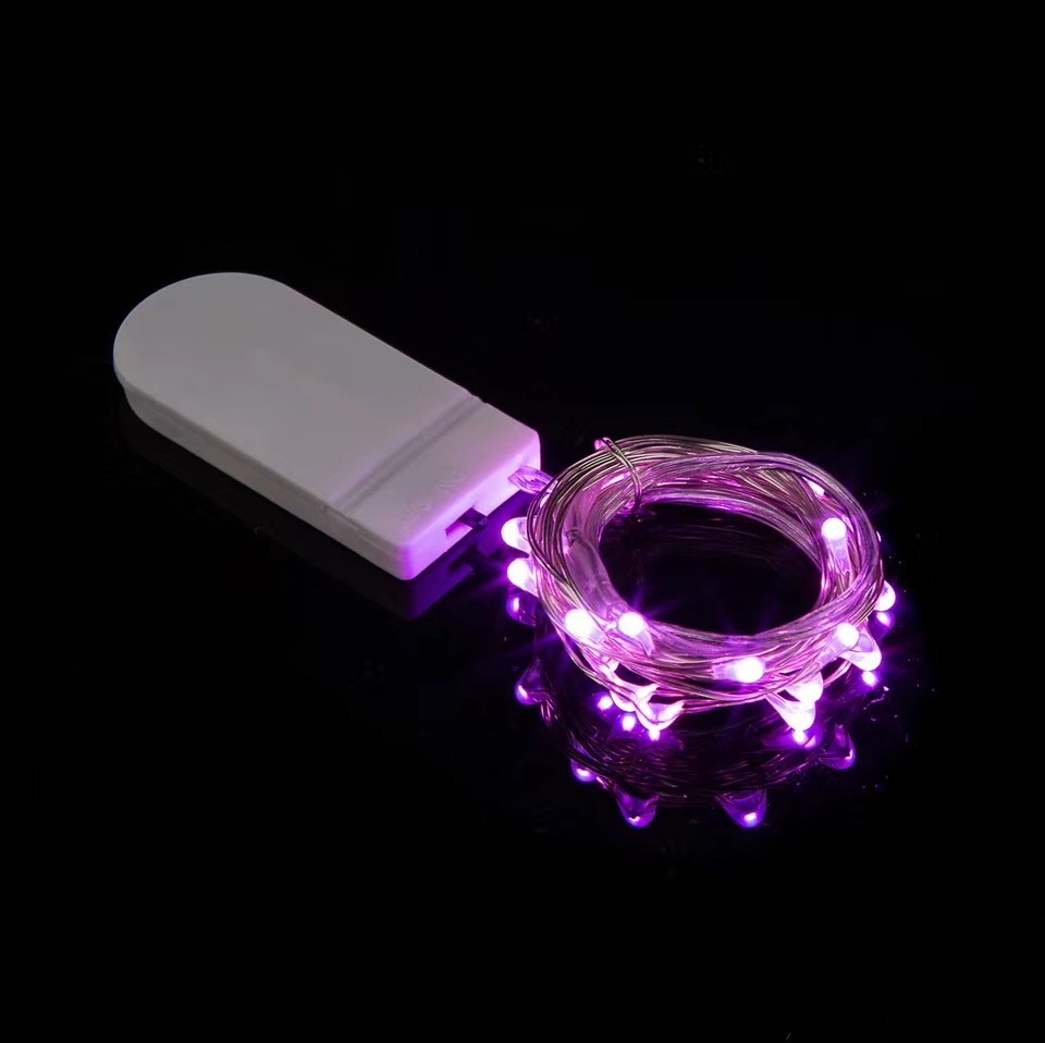 LED cake decoration gift box Bouquet decoration Christmas warm light May Day copper wire lamp string 2032 battery box