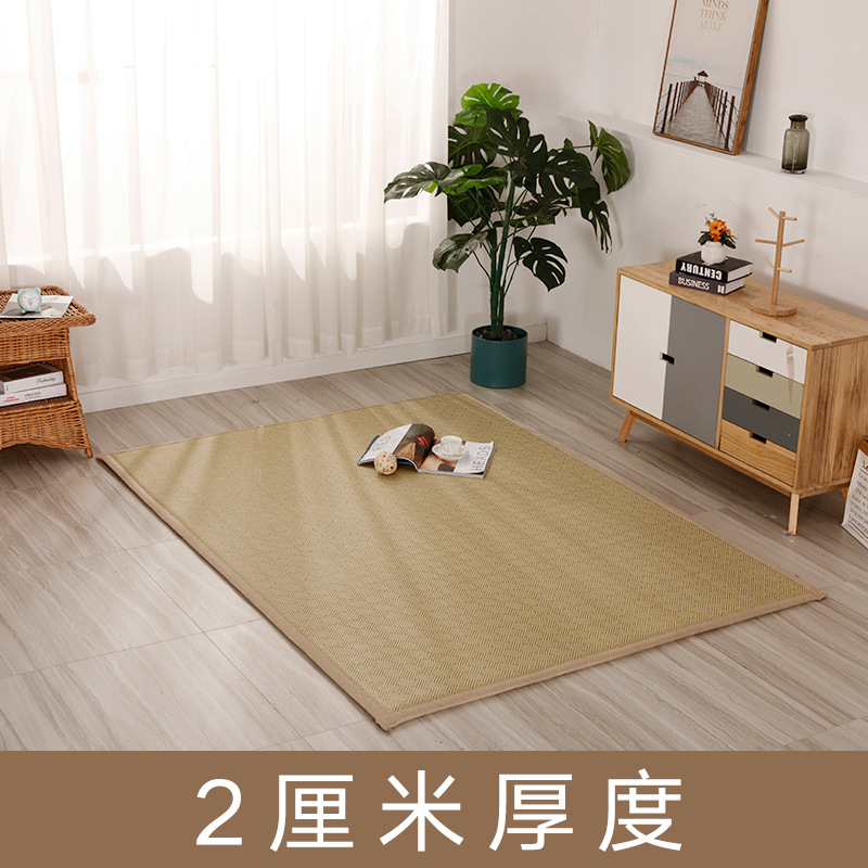 Thickened Japanese Style Rattan Mat Carpet Nap Climbing Mat Breathable Cool Rattan Mat Bedroom Living Room Mat Mat