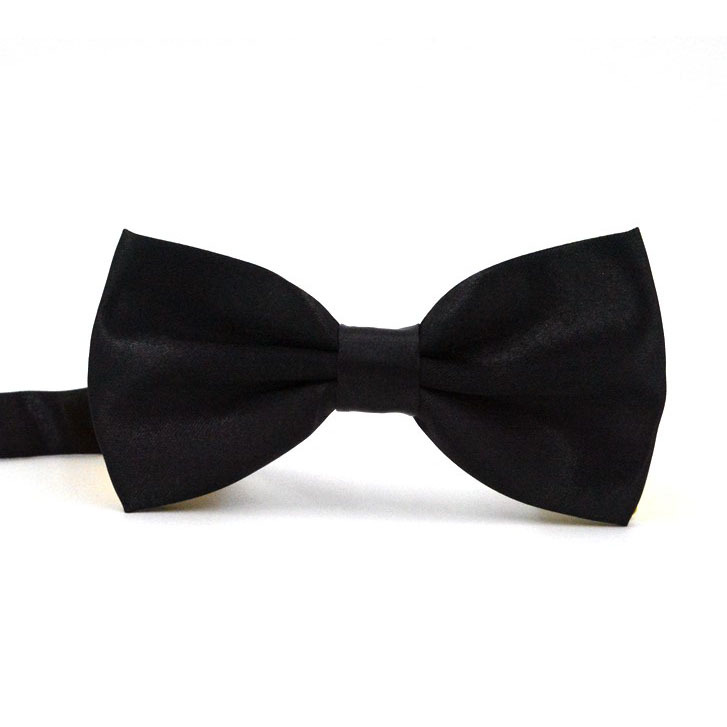 Delivery in stock wholesale double-layer bow tie men's business formal wear bow tie solid color satin Korean style bow Shengzhou factory