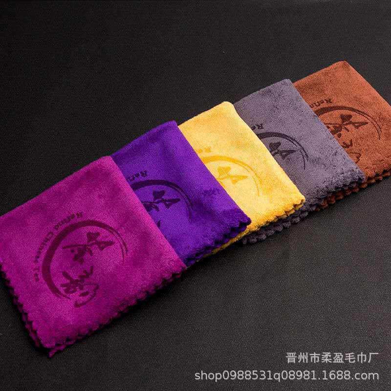 Tea Towel, Absorbent and Thickened, Tea Table Cleaning Cloth, Customizable Logo, Teapot Care Towel, Comes with Individual Packaging, Absorbent and Quick-Drying Tea Set