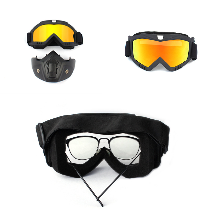 Windproof Mask Off-Road Motorcycle Outdoor Off-Road Road Goggles Harley Goggles Mask Windproof and Sandproof Cycling Mask