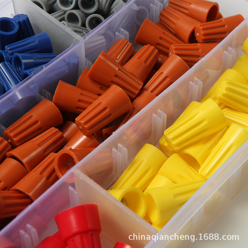 Spring type spiral crimping cap rotary closed terminal wire connector quick terminal crimping cap suit