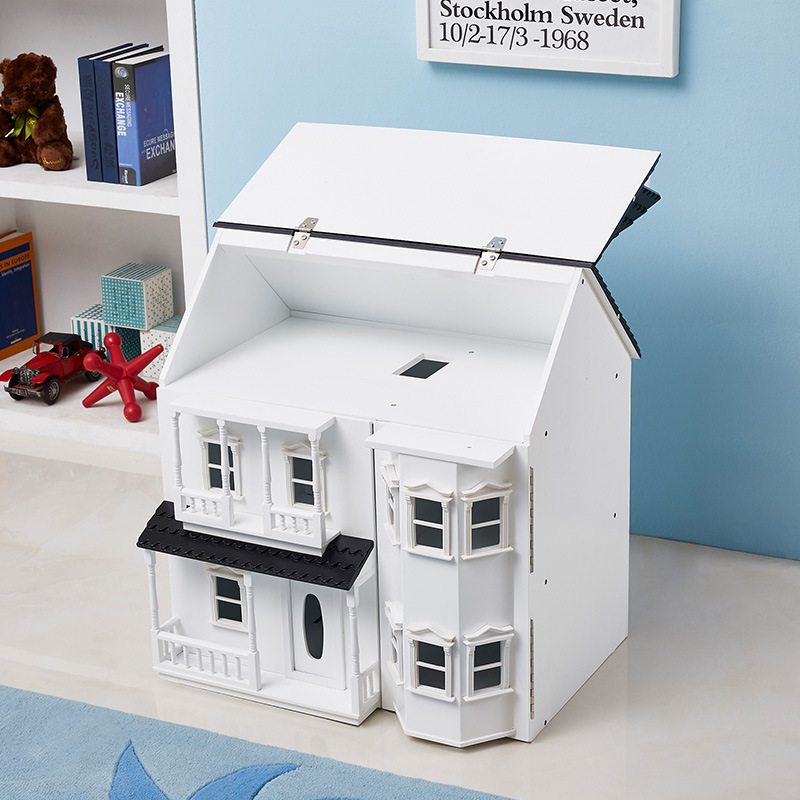 Factory Wholesale Foreign Trade European and American Simulation Play House Wooden Dollhouse Luxury Retro Castle Dollhouse Toys