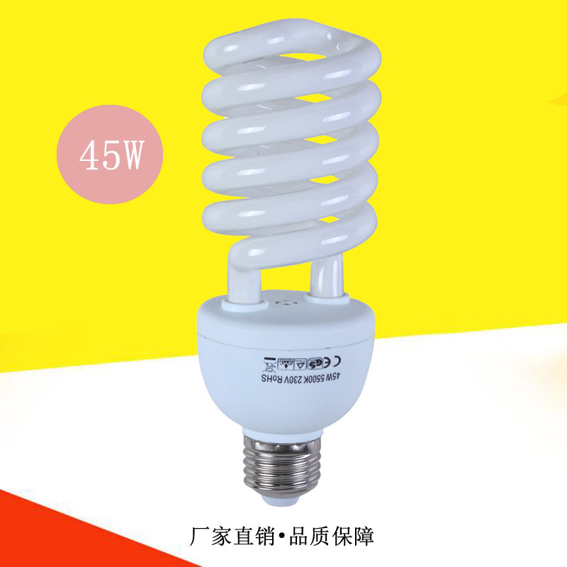 45W фотографическая лампа 5500K трёхцветная студийная софтбокс E27 энергосберегающая лампа оптовая продажа