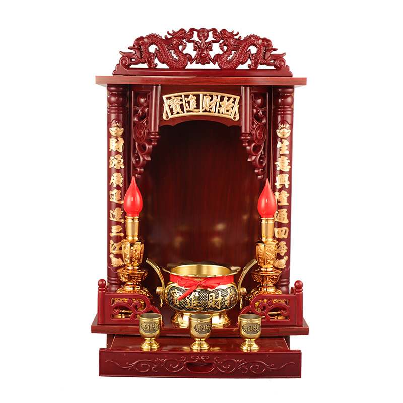 Factory Direct camp God table hanging cabinet Bodhisattva stand cabinet home God table tribute table wall-mounted desk cylindrical shrine god table