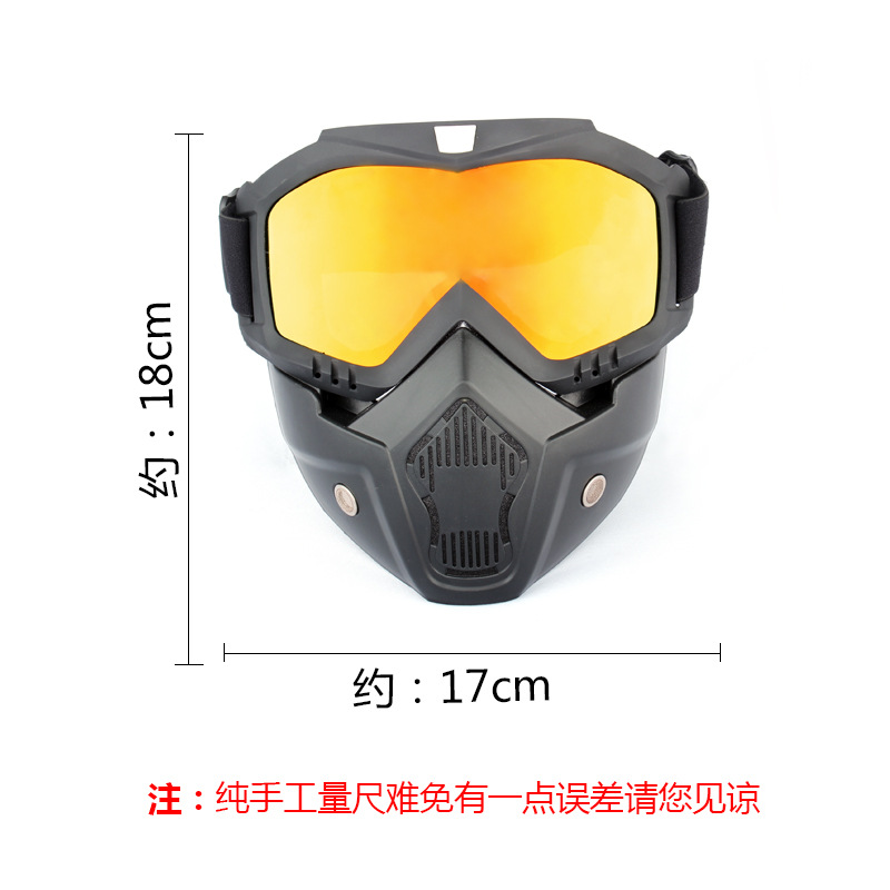 Windproof Mask Off-Road Motorcycle Outdoor Off-Road Road Goggles Harley Goggles Mask Windproof and Sandproof Cycling Mask