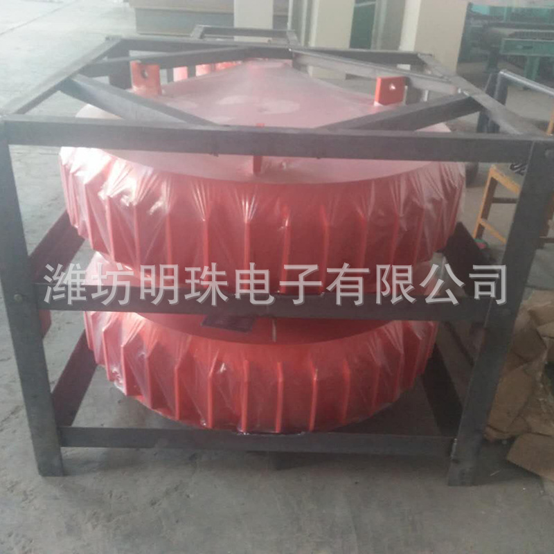 Dry type electromagnetic iron remover rcdb disc type electromagnetic iron remover mine material purification hanging type iron remover