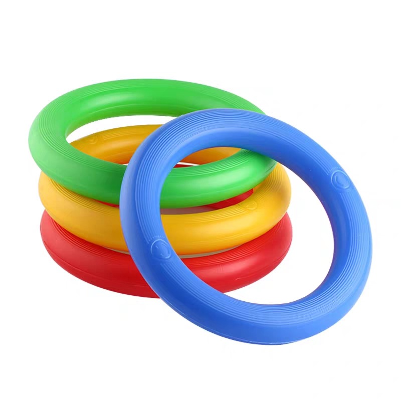 Early Education Gymnastics Circle Toy Hand Rattle Kindergarten Equipment Kidsren's Silent Toddler Gymnastics Ring Plastic Ring