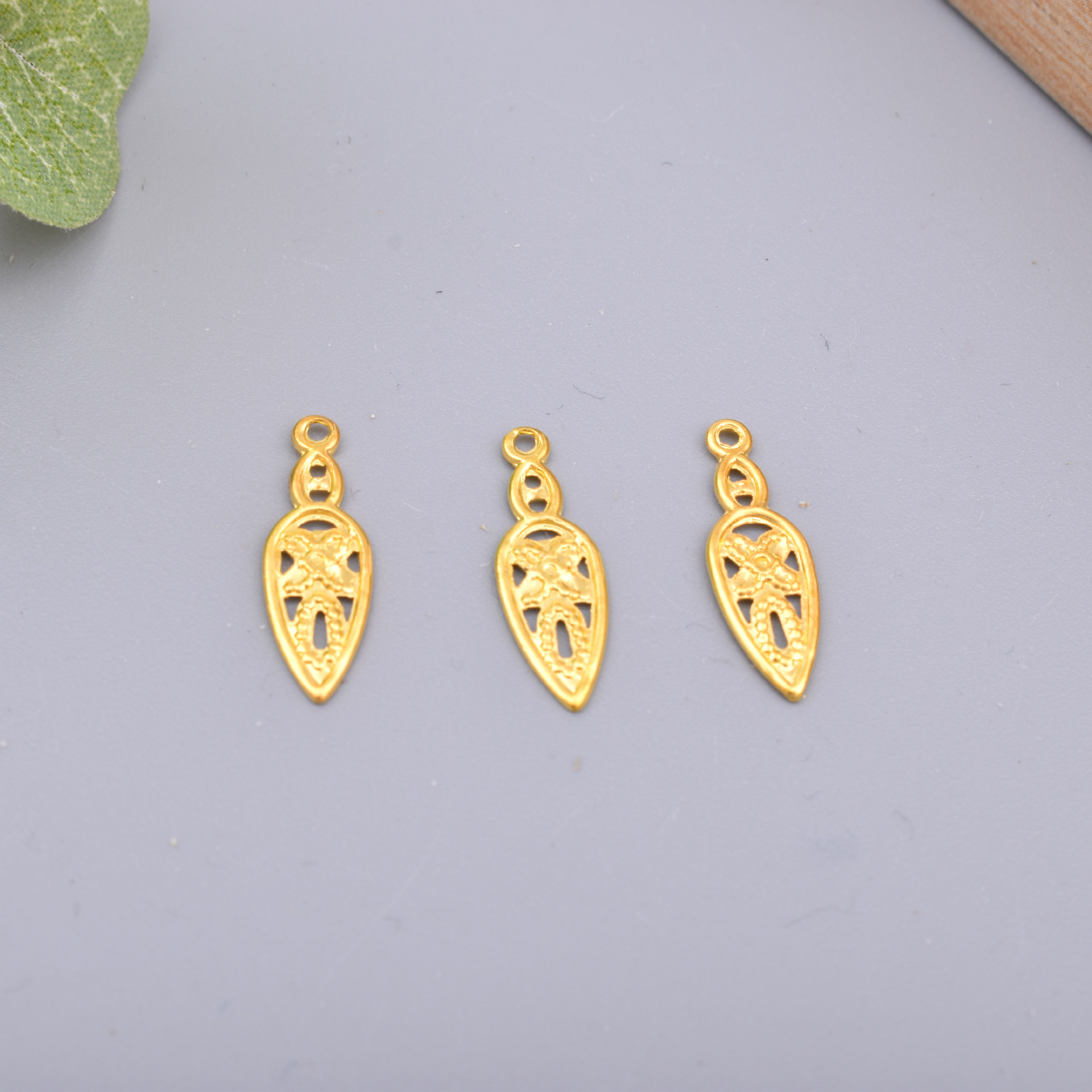 DIY Accessories Antique Tassel Exquisite Earrings Pendant Metal Flower Hairpin Material Accessories Wholesale